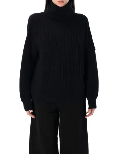 Moncler Tricot Turtleneck Sweater In Black