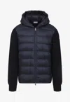 Moncler Blue Padded Zip-up Cardigan