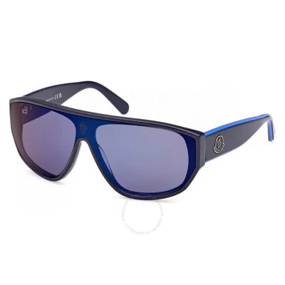 Moncler Tronn Blue Mirror Shield Unisex Sunglasses Ml0260-f 90x 00