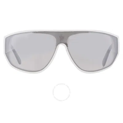 Moncler Tronn Smoke Mirror Shield Unisex Sunglasses Ml0260-f 21c 00 In Gray