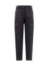 Moncler Logo-patch Cargo Pants In Black