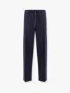 Moncler Black Drawstring Trousers In Blue
