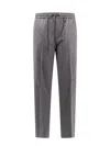 Moncler Logo Patch Drawstring Pants In Grey