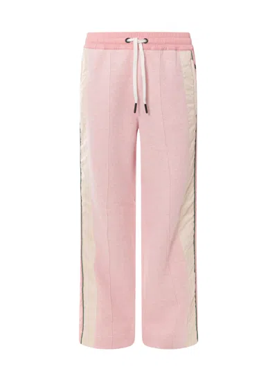 Moncler Trouser In Pink & Purple