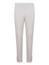 Moncler Mid-rise Trousers In Neutral