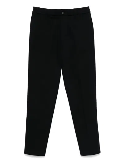 Moncler Elasticated-waistband Track Pants In Black