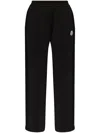 Moncler Logo Patch Sweatpants Black In Black