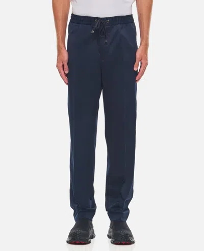 Moncler Trousers In Blue