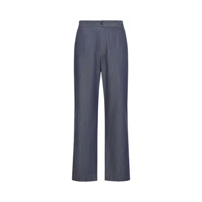 Pre-owned Moncler Trousers 'blue' | Men's Size 52