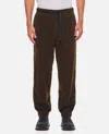 Moncler Brown Elasticated Waist Trouser In Brown