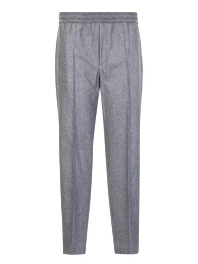 Moncler Trousers In Grey In Gray
