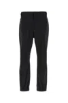 Moncler Nylon Pant With Adjustable Cuffs And Elastic Waistband In Black