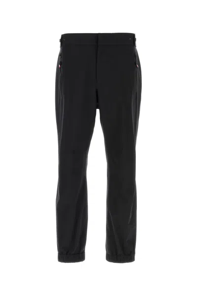 MONCLER BLACK NYLON PANT
