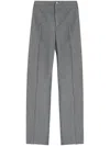 Moncler Logo Buttoned Straight-leg Trousers In Multicolor