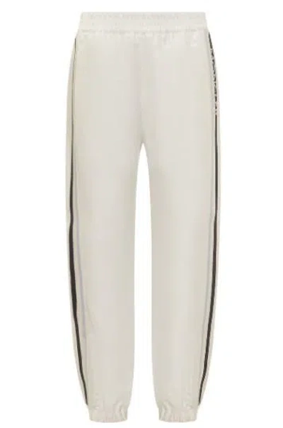 Moncler Twill Jogging Trousers In White