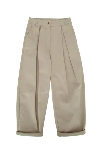Moncler Kids' Trousers In Neutral