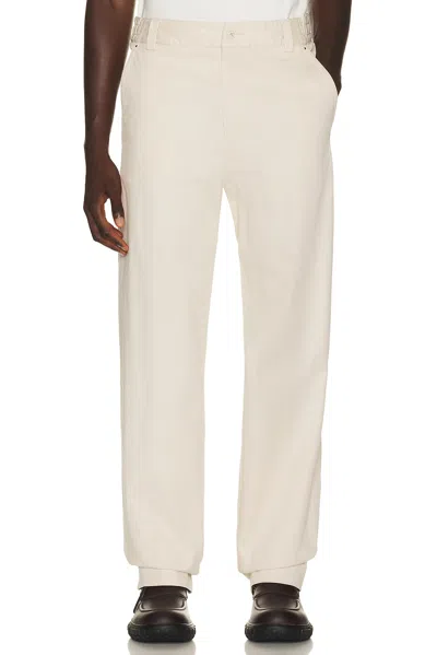 Moncler Tailored Cotton Stretch Pants In Animal Print
