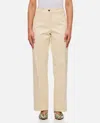 Moncler Sport Trousers With Patch And Elastic Ankle Cuffs In White