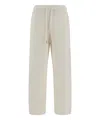 Moncler Pants Wool Adjustable Waistband In White