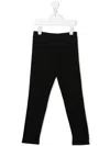 Moncler Trousers With Logo In Nero