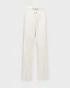 Moncler Trousers Wool Gabardine Tailored In White