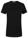 Moncler Short-sleeved Crewneck T-shirt In Black