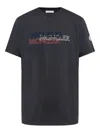 Moncler Logo-printed Cotton T-shirt In Black