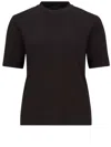 Moncler Embossed Logo T-shirt In Black