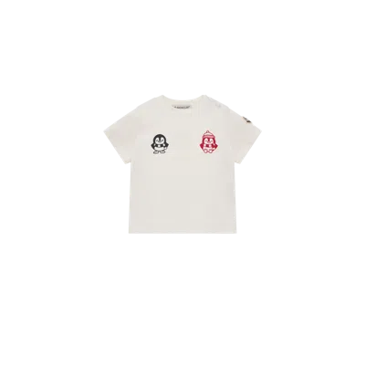 Moncler Stretch Cotton Jersey T-shirt In White