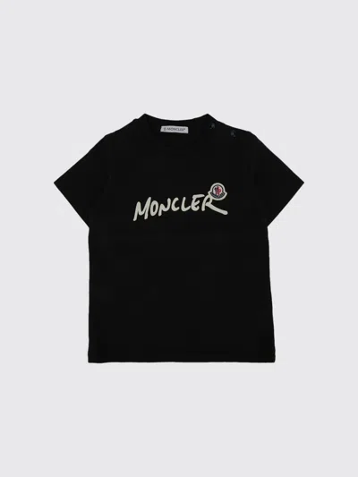 Moncler Babies'  T-shirt Kids Color Black