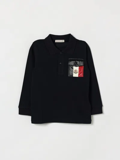 Moncler Babies'  T-shirt Kids Color Navy In Blue