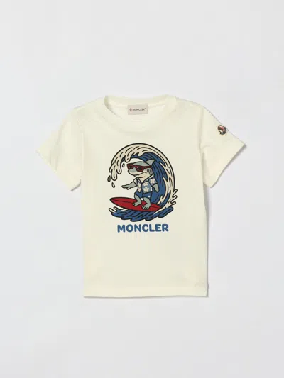 Moncler T-shirt Kids Color White In Animal Print