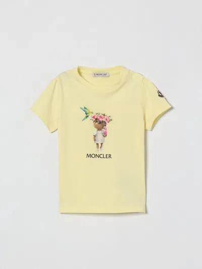 Moncler Babies'  T-shirt Kids Color White In Yellow