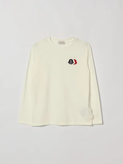 Moncler T-shirt Kids Color White In Neutral