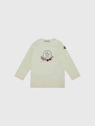 Moncler Babies'  T-shirt Kids Color White In Green