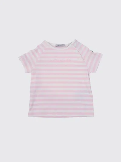 Moncler Babies' T-shirt  Kids Color Beige In Pink