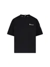 Moncler T-shirt Logo In Black