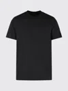 Moncler Black Solid Crew Neck T-shirt In Black