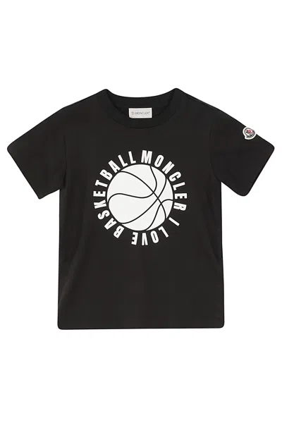 Moncler Kids' Tshirt In Nero