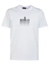 Moncler Open-necked Black Shirt In White