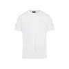 Moncler White Cotton T-shirt With Three-dimensional Logo In White