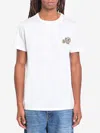 Moncler T-shirt With Double Logo Patches In White