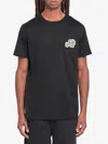Moncler Double Logo Patch Cotton T-shirt Clothing In Black