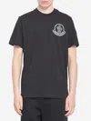 Moncler T-shirt With Logo In Black