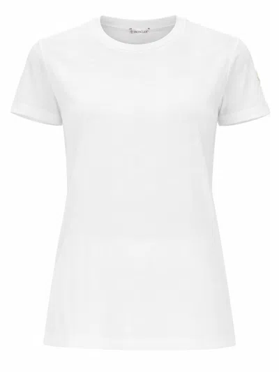 Moncler T-shirt With Logo In White