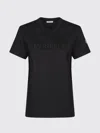 Moncler Black Crystal-embellished T-shirt In Black