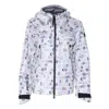 Moncler Tullins All Over Print Hooded Jacket In Purple