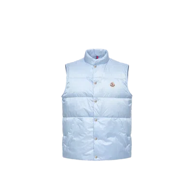 Moncler Tuquerouye Down Gilet In Blue