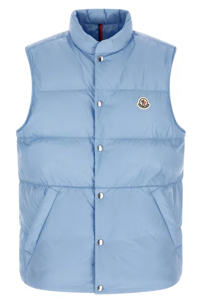 Moncler 'tuquerouye' Padded Vest In Light Blue