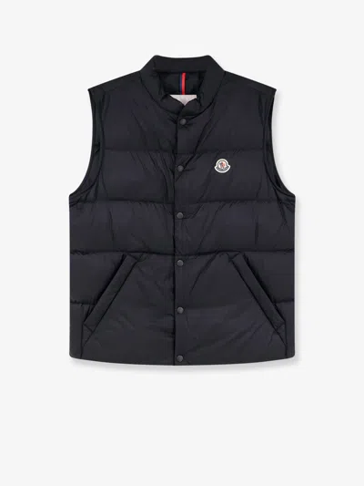 Moncler Tuquerouye Sleeveless Down Jacket In Black